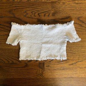 Fashion Nova White Crop Top XS